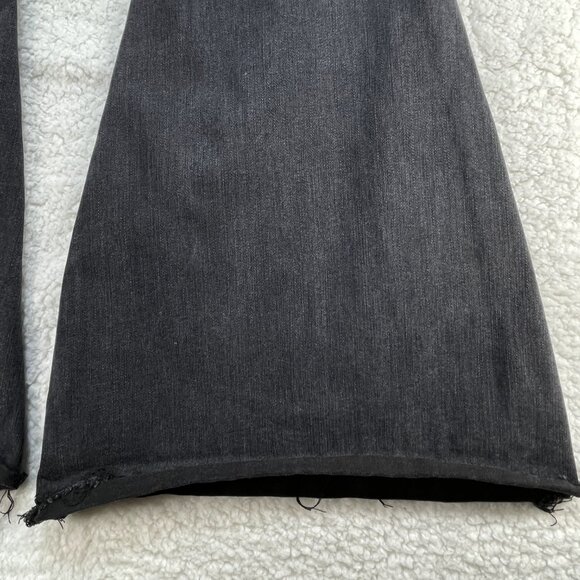 Judy Blue Jeans Women 5/27 Black Fade Denim High Rise Super Flared Leg 26x31 - Picture 6 of 14